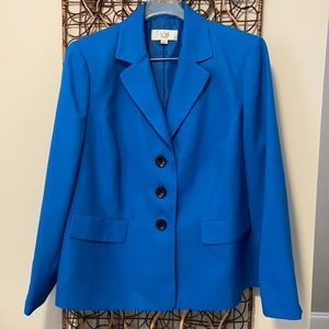 Le Suit plus size blazer, size 16W, blue